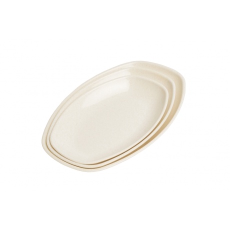 Dĩa Nhựa Melamine Vân Đá Kem