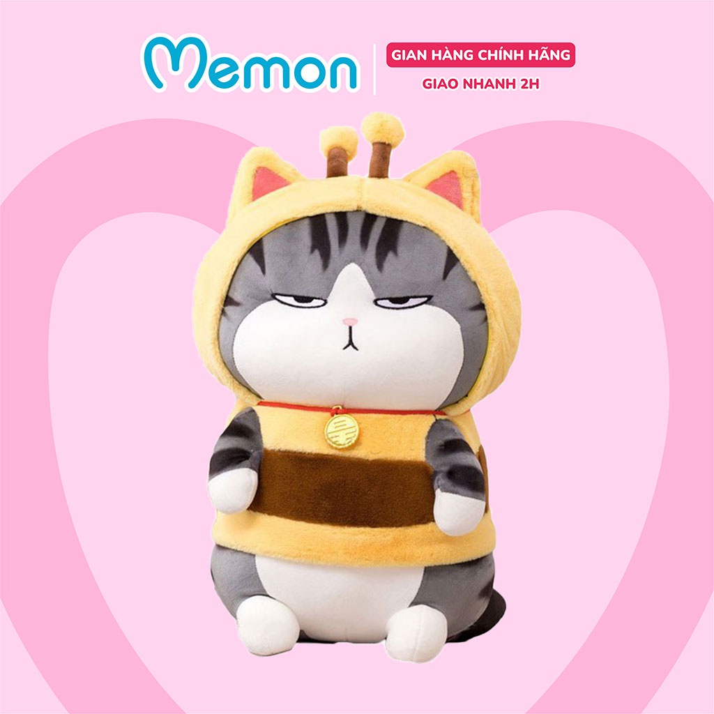 Gấu Bông Mèo Hoàng Thượng Cosplay Ong Cao Cấp Memon