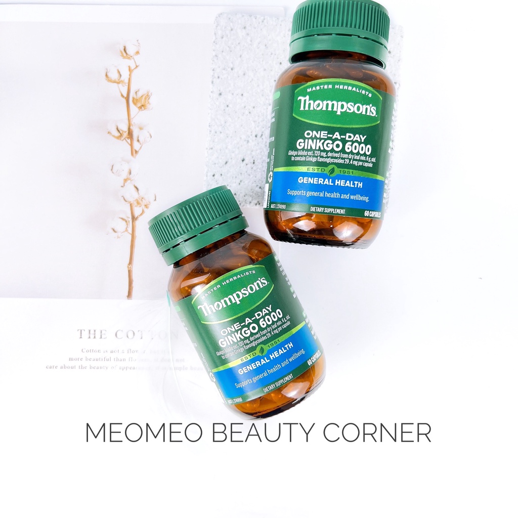 VIÊN UỐNG BỔ NÃO THOMPSON’S ONEADAY GINKGO 6000MG 60 VIÊN