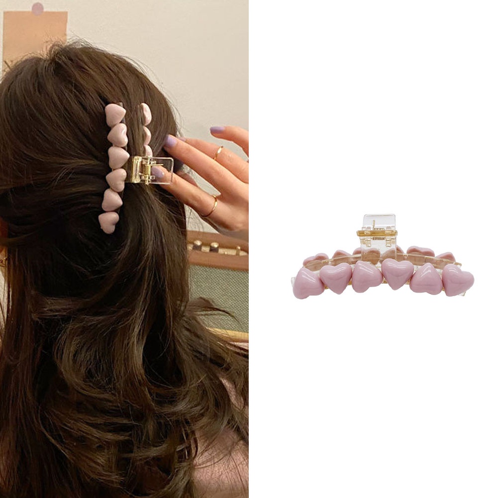 Dây Buộc Tóc Hình Trái Tim Màu Sắc Ngọt Ngào Thời Trang Mùa Hè