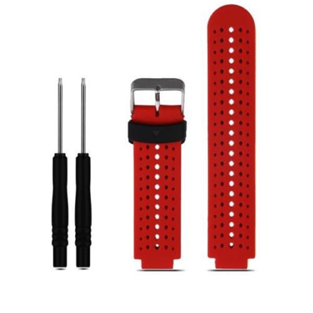 Dây thay thế đồng hồ đeo tay silicone nhiều màu sắc cao cấp thích hợp cho Garmin Forerunner 235 230 220 620 630 735