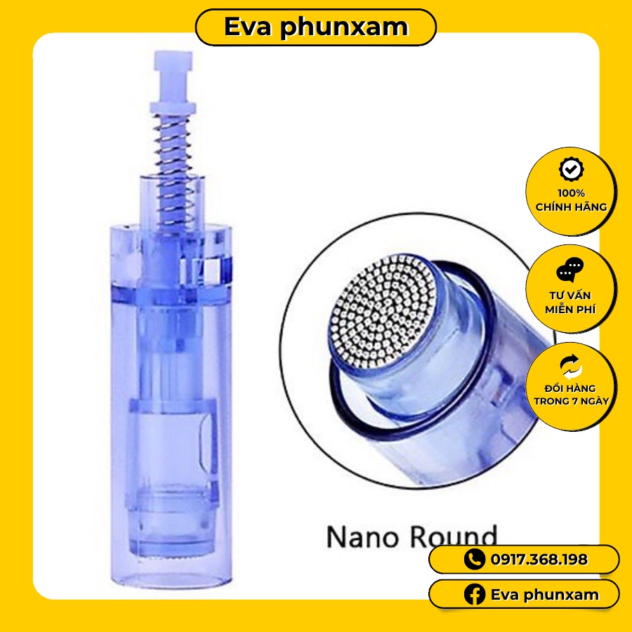 Kim nano ,12 ,36  phi kim xanh trắng đủ size dùng cho máy pen cấy tinh chất ,mụn nám sẹo rỗ