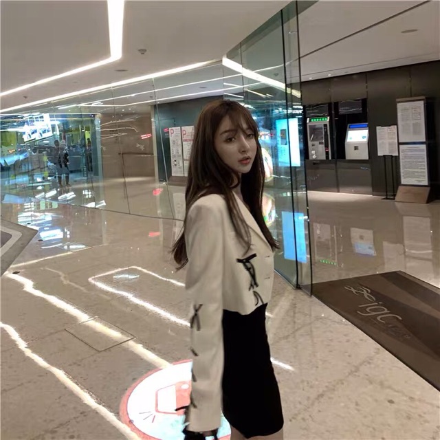 Áo blazer croptop đan dây Ulzzang ❤️