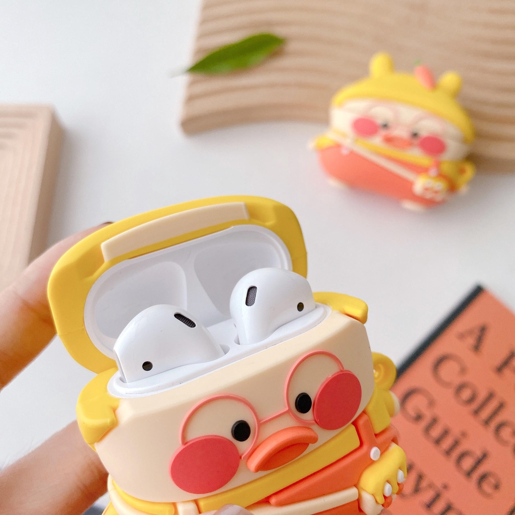 Vỏ Bảo Vệ Hộp Sạc Tai Nghe Airpods3 Gen airpodspro2 Hình Củ Cà Rốt Dễ Thương Ốp