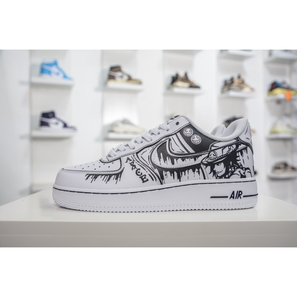 Giày Air Force 1 Low Custom "Ace and Luffy"