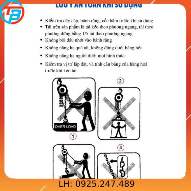 Tời Quay Tay 800 LBS Tải Trọng 320 Kg Có Cáp Móc 8 Mét