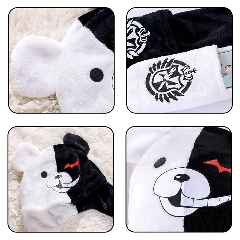 Servise Mũ Beanie Phối Khăn Choàng Lông Thỏ Danganronpa Monokuma 2020 Cho Nữ / Trẻ Em / Bé Gái|Phụ Kiện Trang Phục Bé Trai
