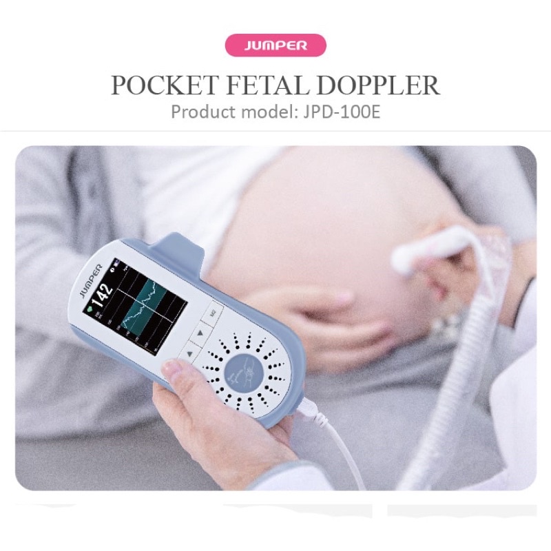 Máy nghe Máy đo tim thai tại nhà Fetal Doppler JPD-100E  Bảo hành 12 tháng ,tặng kèm gel