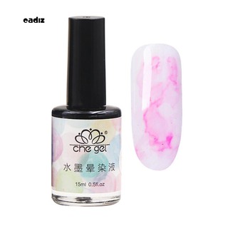 ✮15ml Nail Polish Marble Pattern Gradient Color Manicure Ink Smudge Lacquer Decor