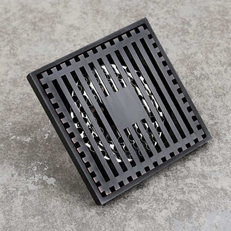 QQ Nắp Chặn Cống Thoát Nước Sàn Nhà Tắm Hình Vuông Vô Hình Chống Nghẹt