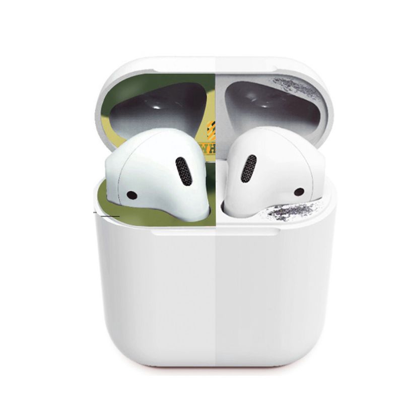 1 Bộ Ốp Chống Bụi Họa Tiết Rằn Ri Cho Airpods 1 / 2