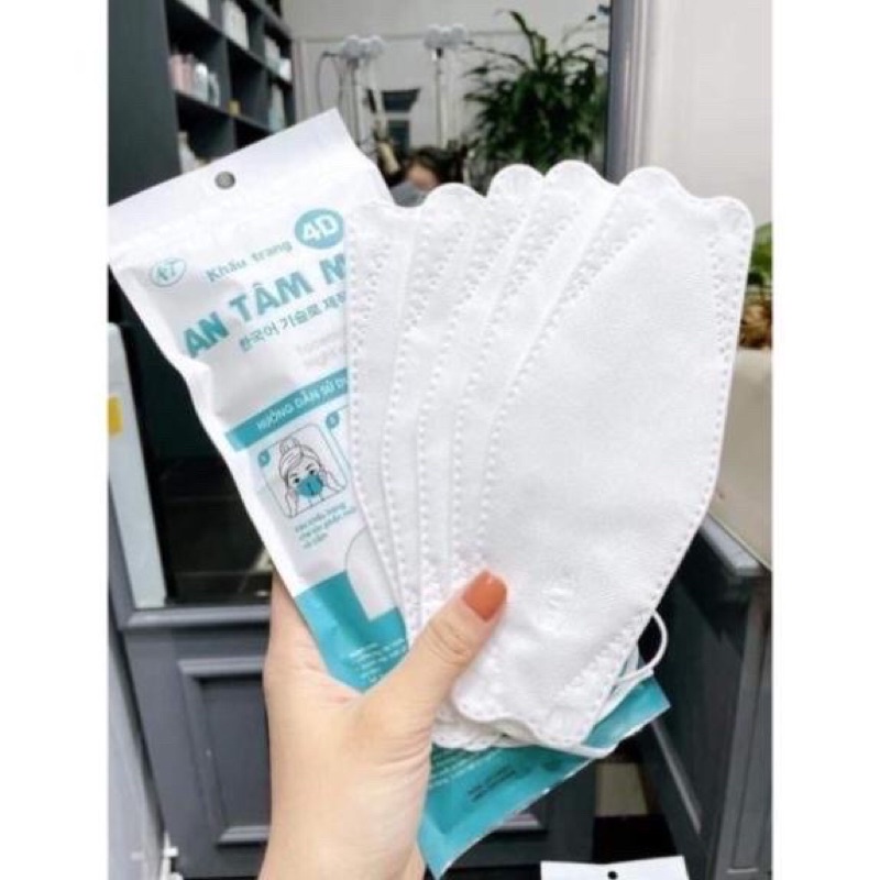 THÙNG 300 CHIẾC KHẨU TRANG CÁ KHÁNG KHUẨN 4D KF94 ÔM SÁT MẶT LỌC BỤI BẨN