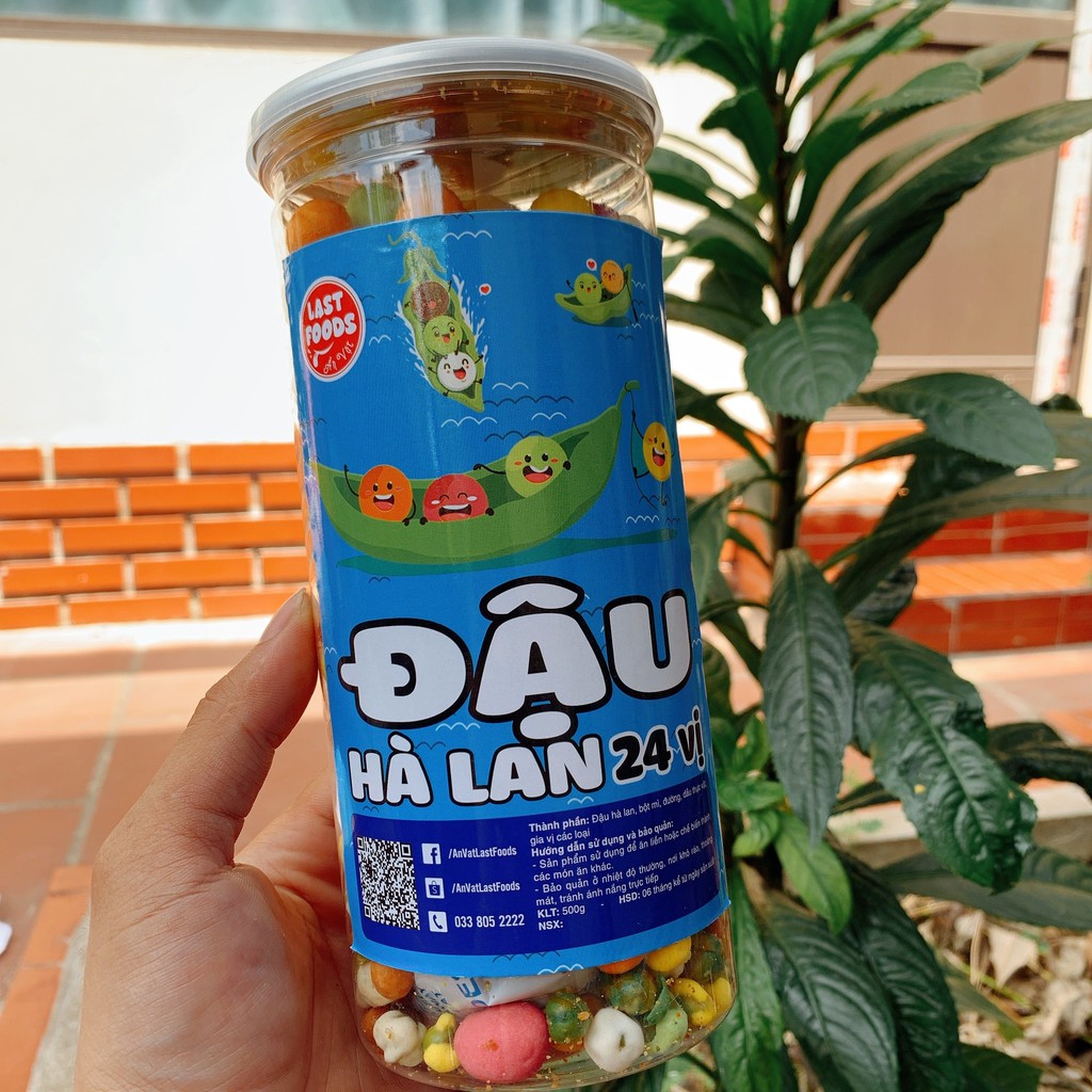 Đậu hà lan 24 vị 500g hũ pet,ăn vặt LASTFOODS Hà Nội với các mẫu đồ ăn vặt các miền đầy đủ hương vị thơm ngon giá rẻ