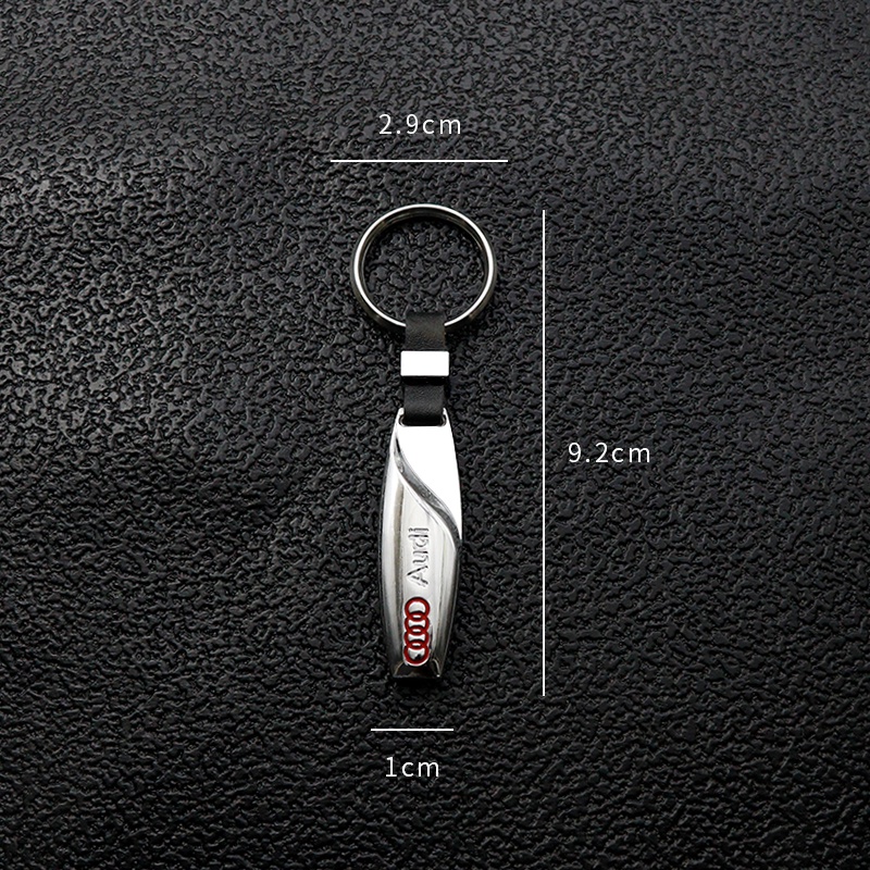 Móc Khóa Logo Giọt Nước Bằng Hợp Kim Cho Audi A3 8P A6 C5 A4 B6 B8 S4 RS4 S5 B9 S3 8V RS3 S6 S8 S2 S7 SQ5 SQ7