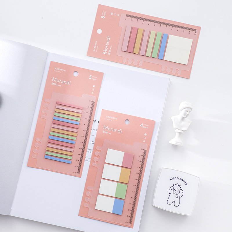 Creative Sticky Note Ruler Combination Self-Adhesive Notepad Memo Pad  Bookmark