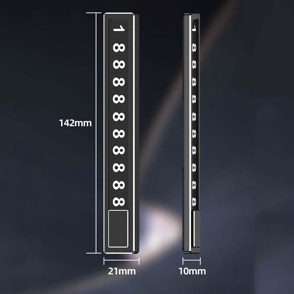 MMULCK Thẻ đậu xe tạm thời hợp kim nhôm đa năng MMLUCK