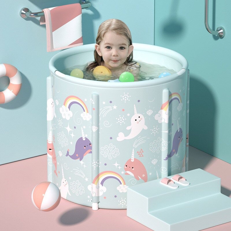 Bể Bơi Chậu Thành Cao Gấp Gọn Honper Cho Bé Tập Bơi Spa Bé Sơ SinhTại Nhà Cao Cấp