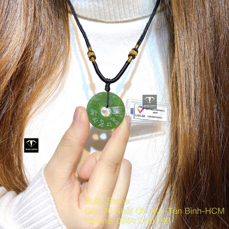 Mặt dây chuyền khắc chú “Lục Tự Đại Minh Chân Ngôn”