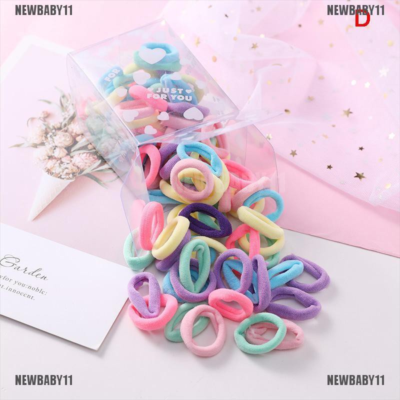[NEWBABY11] 50 Dây Buộc Tóc Cao Su Đàn Hồi Dễ Thương Cho Bé Gái