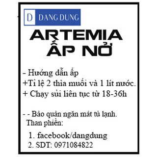 [Date 12/08 - BẢO HÀNH ẤP NỞ ] Artemia Ấp Nở Lon Xanh - Trứng Atermia Lon Xanh 425g( date 12/8/2022)
