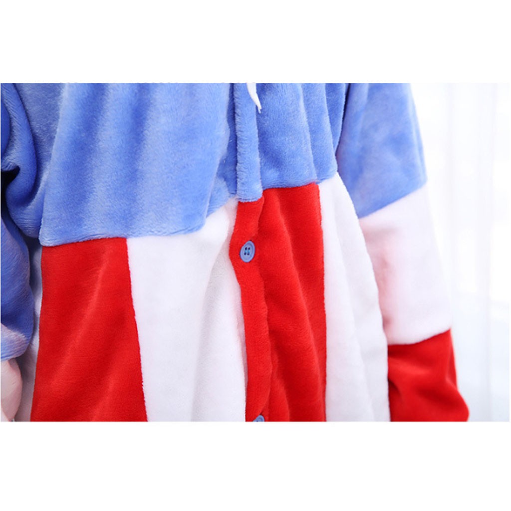 Bộ Đồ Thú Captain America (Có Khiên) - Chất Nhung Mịn Cao Cấp [FREESHIP]