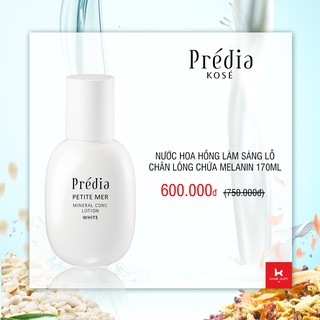 Lotion làm trắng sáng da kosé prédia petite mer white mineral conc lotion white chứa melanin 170ml