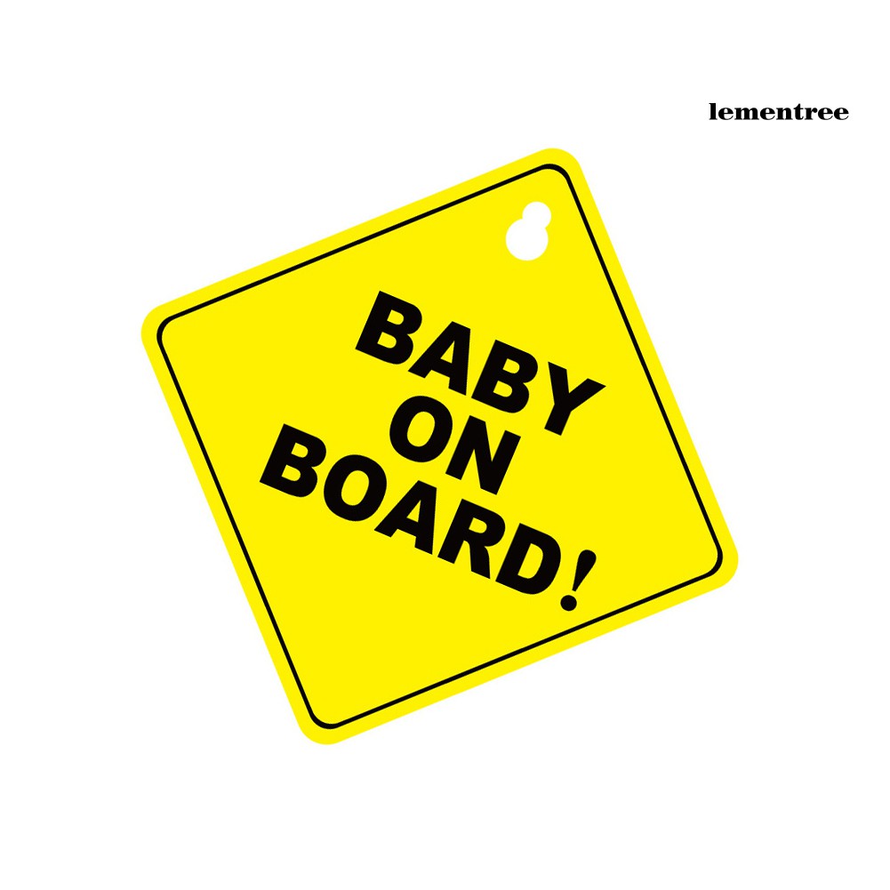 Miếng Dán Cửa Sổ Xe Hơi Cảnh Báo Baby On Board