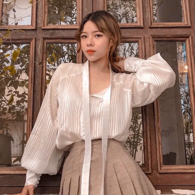 ÁO SƠMI LỤA (KÈM CLIP)