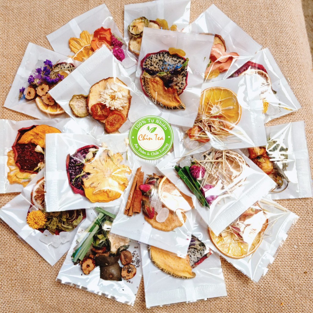 💥  TRÀ DETOX HOA QUẢ VIP MIX HOA THẢO MỘC + ĐƯỜNG PHÈN SẴN