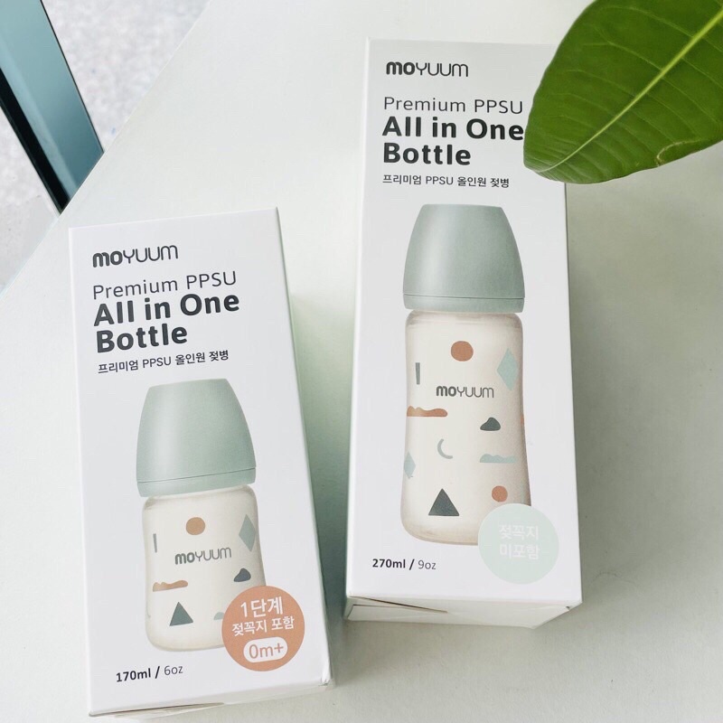 Bình sữa Moyuum mây 170ml và 270ml nội địa Trung có núm cho bé