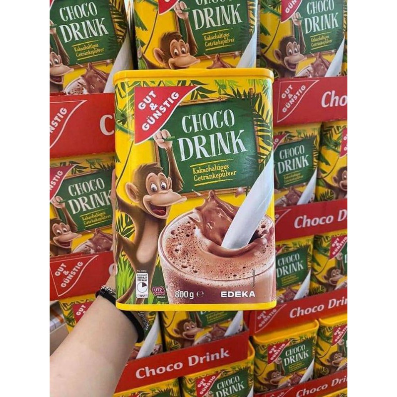 (Date T9/2023)Bột cacao Choco drink nội địa Đức 900g