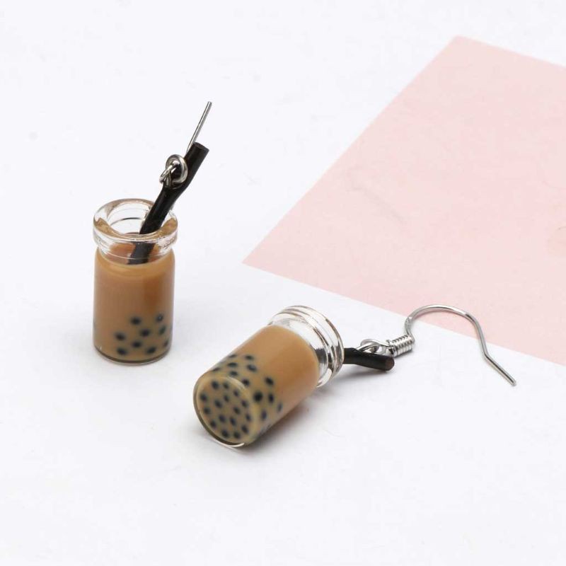 Bông tai hình ly trà sữa vui nhộn cho nữ