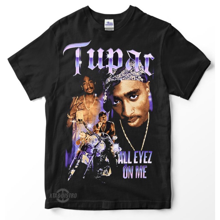 Áo Thun 100% cotton In Hình hiphop tupac SHAKUR ALL EYEZ ON ME Premium tupac travis scott Làm Quà Sinh Nhật Thường Ngày Cho Nam