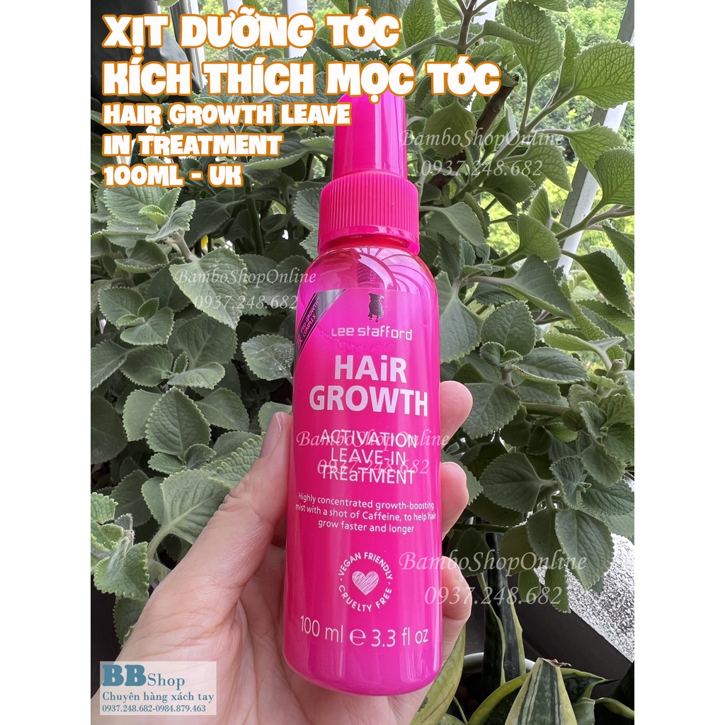 Dầu gội kích thích mọc tóc, chống rụng tóc Lee Stafford Hair Growth