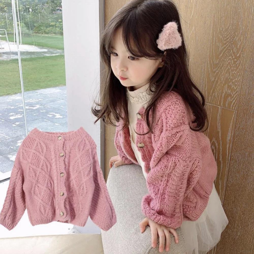 Áo khoác tay dài phối bèo kiểu retro Hàn Quốc dễ thương cho bé