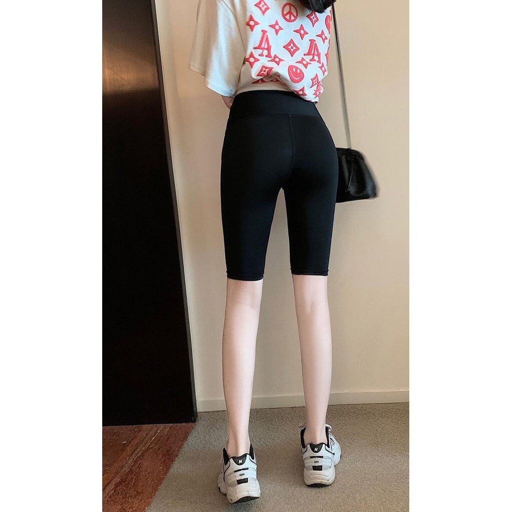 Quần legging lửng nữ, chất liệu co giãn