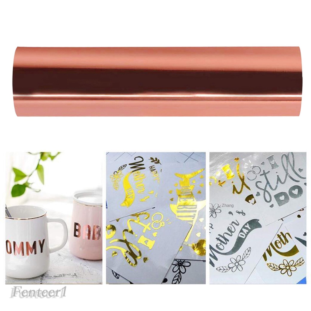 [FENTEER1] Easy Weed Metallic Heat Transfer Vinyl Iron-on press HTV T-shirt Cricut Film