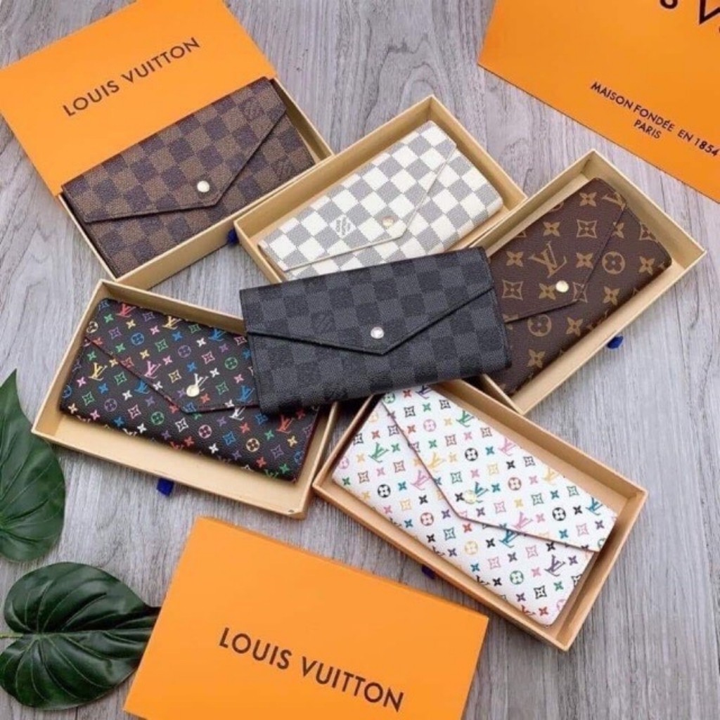 Ví Dài Nữ Dáng Gập Bì Thư Hàng Full Box Nhiều Ngăn Đẻ Được Tất Cả Các Dòng Điện Thoại- Ví Cầm Tay Dư Tiệc Size 20 | BigBuy360 - bigbuy360.vn