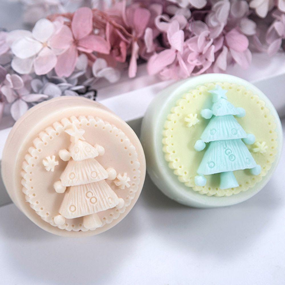 Khuôn Silicone Làm Xà Phòng Thủ Công Hình Cây Thông Giáng Sinh Đa Năng DIY
