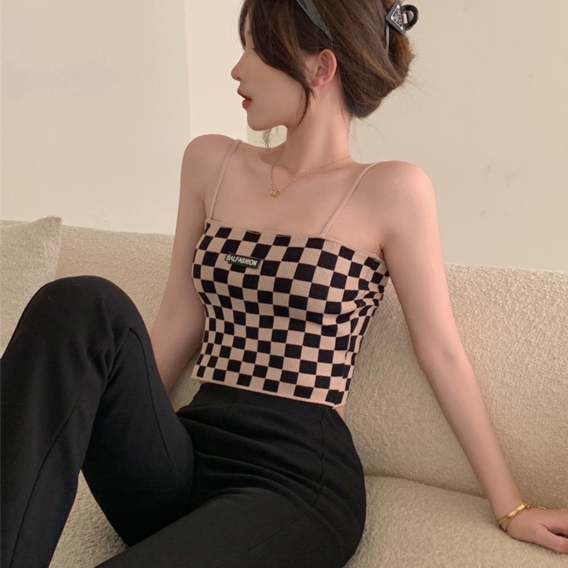 COZOK Áo Tank Top Hai Dây Ôm Dáng Quyến Rũ Cho Nữ