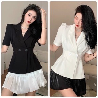 SET ÁO VEST NÚT EO KÈM CHÂN VÁY (KÈM VIDEO HÌNH THẬT)