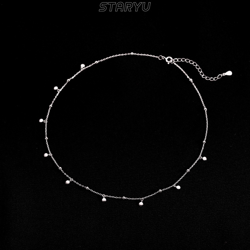 Vòng cổ Mạ Bạc 925 Thiết Kế Độc Đáo Thời Trang Cho Nữ