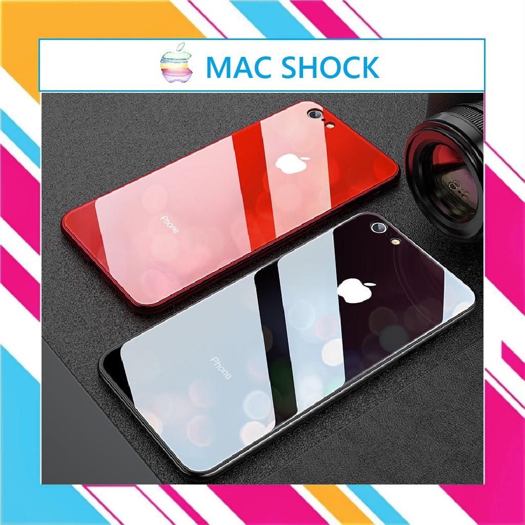 Ốp Lưng kính cường lực IPhone 7 plus/8 plus/X/XS Max/11/11 Pro Max - Mac Shock