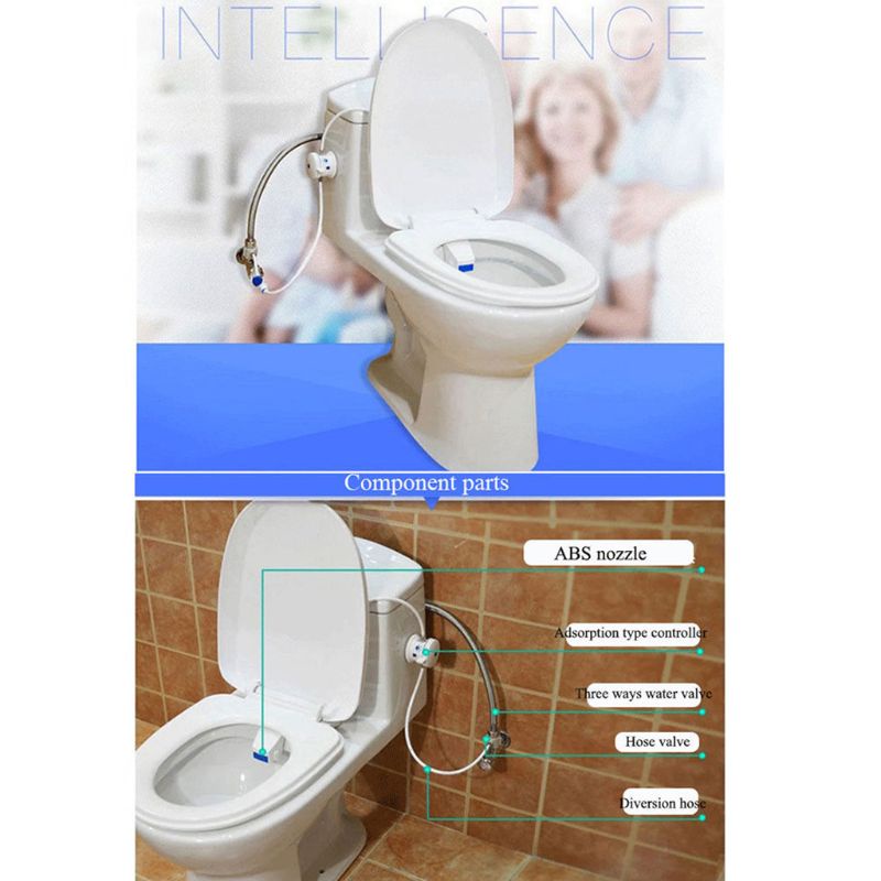 Bộ Vòi Xịt Toilet Thông Minh Tự Động Vệ Sinh Và Phụ Kiện