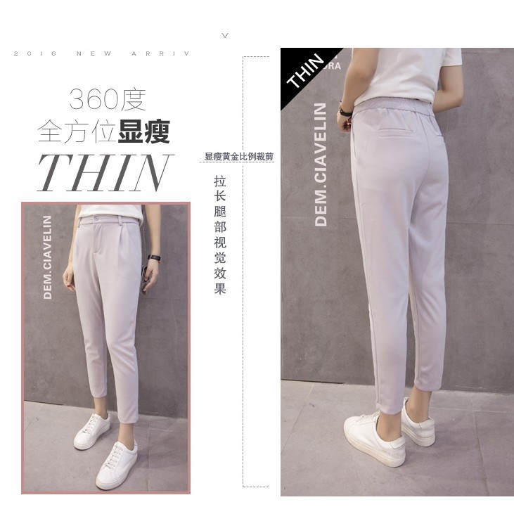 SUXI Quần Dài Nữ Ống Rộng Chất Liệu Chiffon Siêu Mỏng 4 Mùa