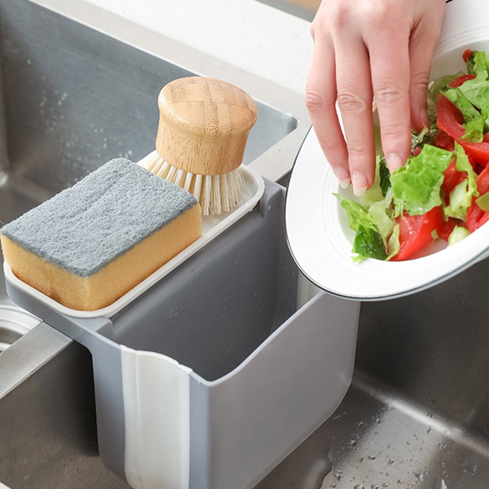 Giỏ đựng thực phẩm, lọc cặn bồn rửa bát gấp gọn