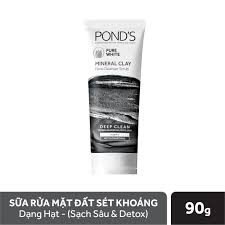 Bộ sản phẩm làm sạch da cơ bản Pond's (Sữa rửa mặt đất sét khoáng sạch sâu & detox 90g + nước tẩy trang White Beauty 235