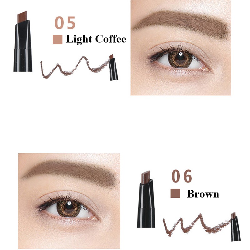Bút kẻ chân mày Lameila 2 đầu kẻ tự động không thấm nước lâu trôi với 6 màu tùy chọn tiện dụng | BigBuy360 - bigbuy360.vn