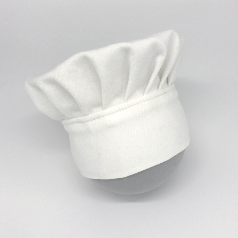 Mũ Đầu Bếp Cotton Mềm Mại Màu Trắng Làm Phụ Kiện Chụp Ảnh Cho Bé Sơ Sinh