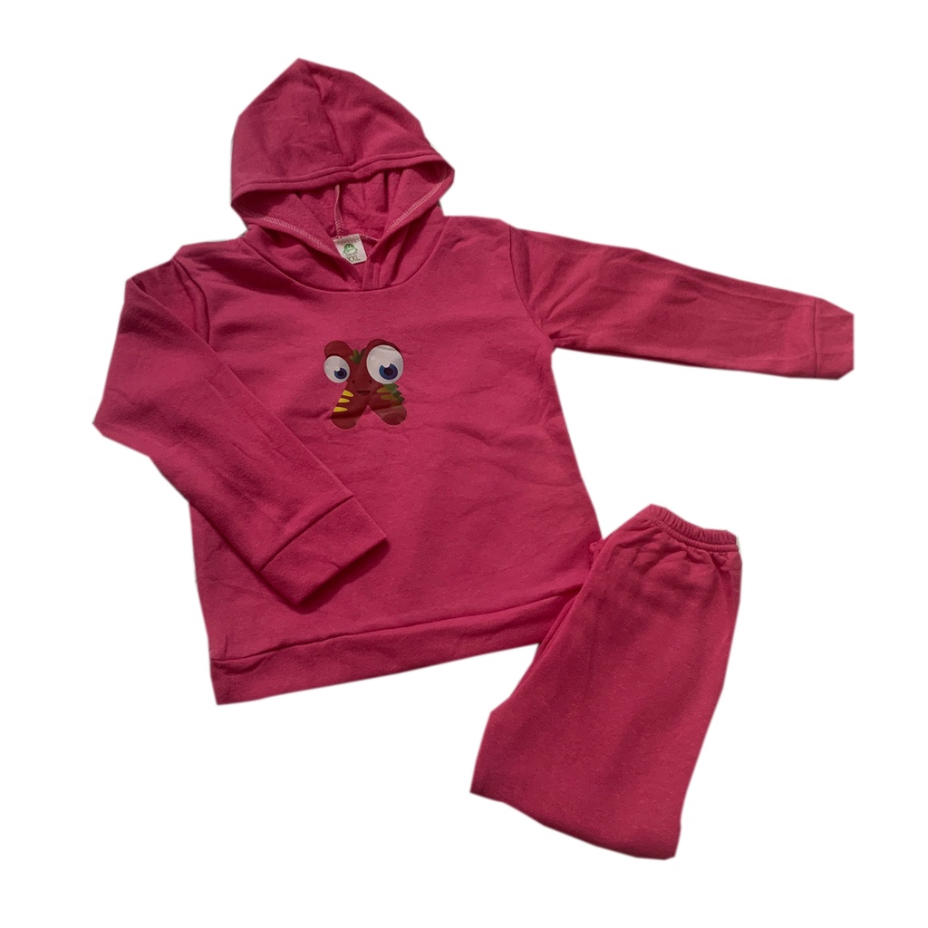 Đồ bộ thu đông cho bé dài tay có mũ, bộ nỉ lông trẻ em hàng xuất khẩu